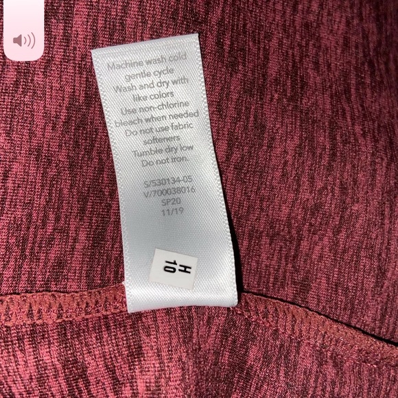 Athleta Uptempo Short Crop Hoodie Top Size XXS Super Soft Antique Burgundy - Picture 12 of 12
